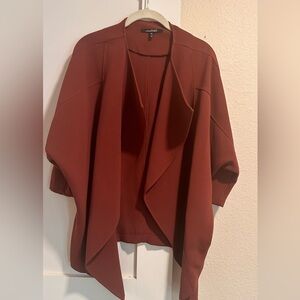 TART COLLECTIONS relaxed quarter sleeve jacket in rust size xs